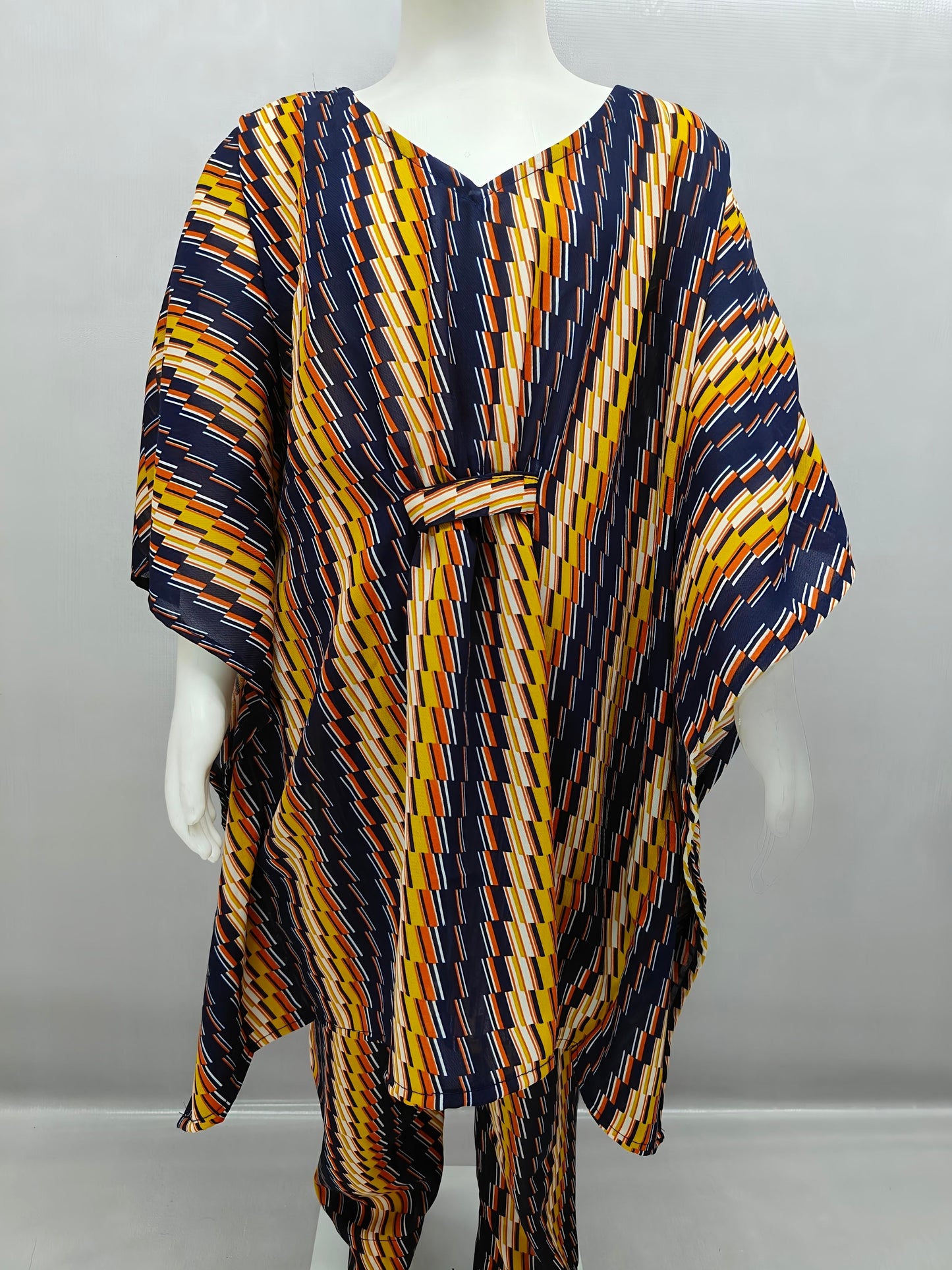 Rainbow Vibe Kaftan Co-ord Set for Girl (3β14 Years)