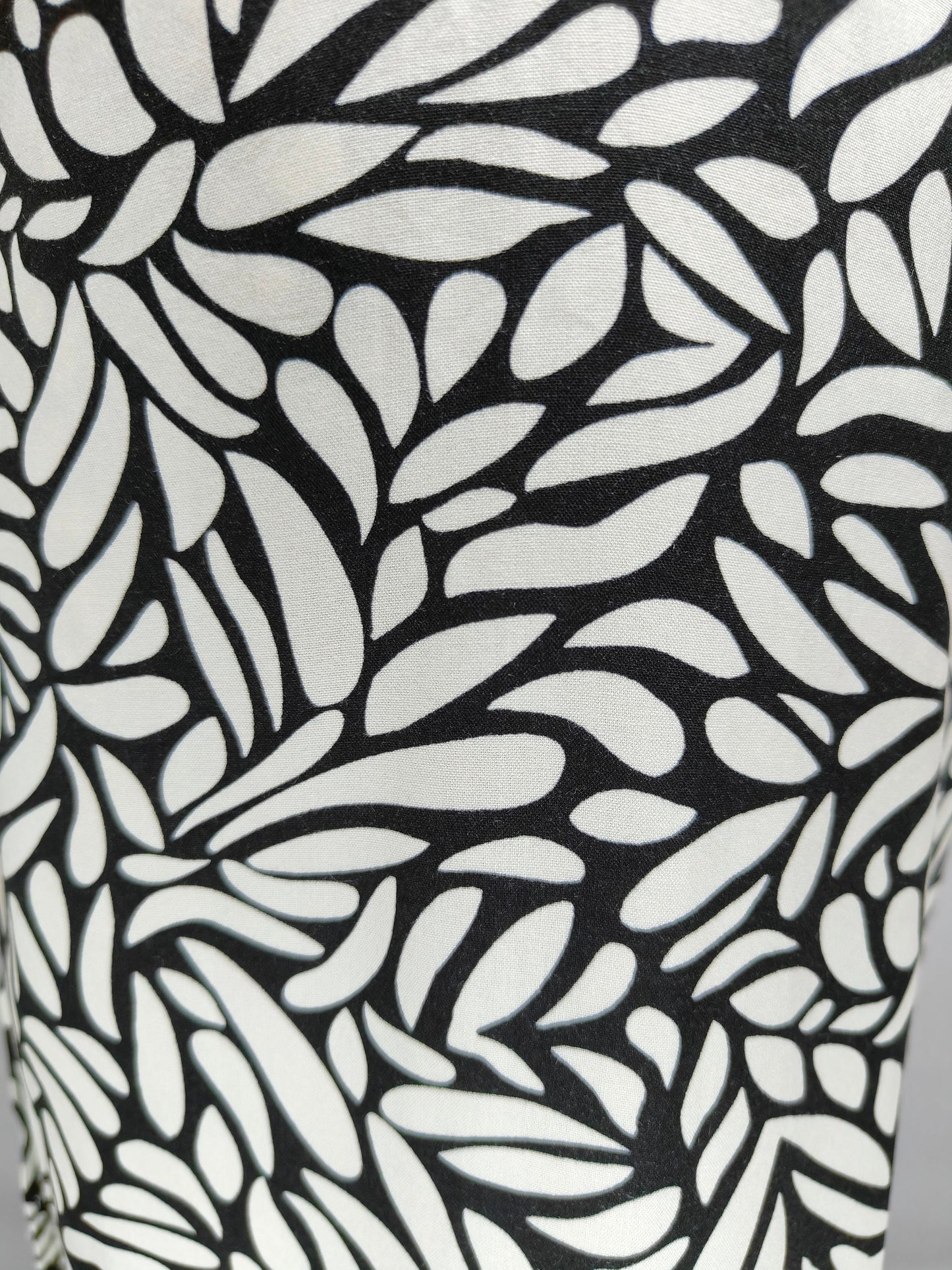Monochrome Leaf Kurta Style Co-Ord Set for Girls – Heavy Reyon Edition