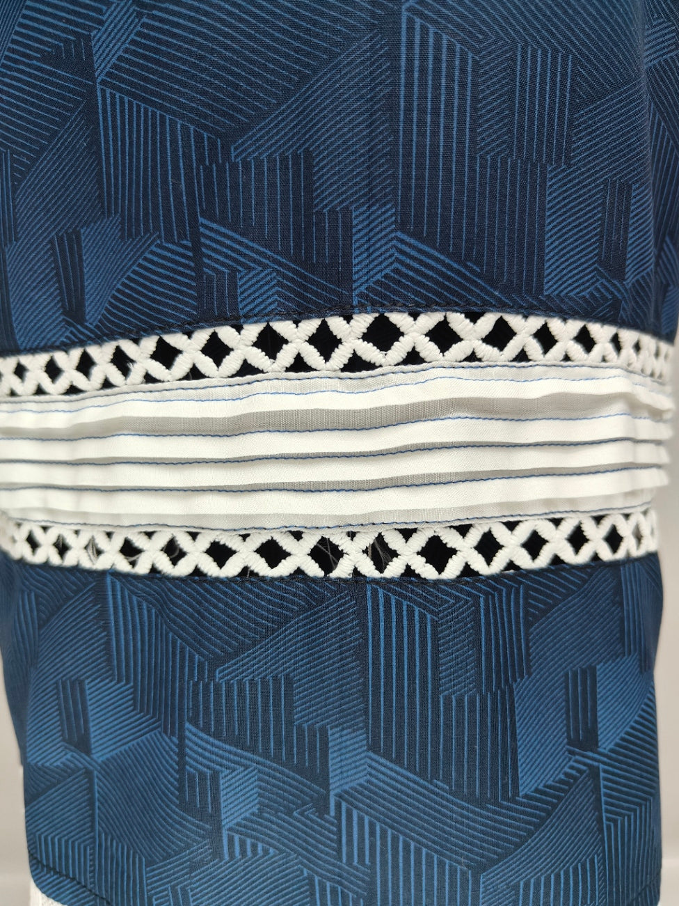 Midnight Grace Pintex & Lace Work Kurta Style Co-Ord Set for Girls