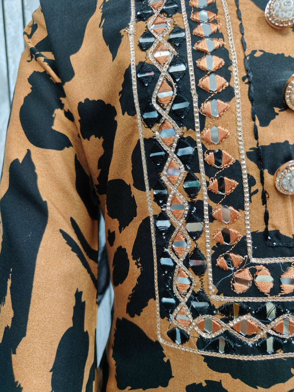 ✨ Kids’ Designer Indian Co-Ord Dress Set | Brown Stylish Party Wear for Girls (Age 3–12 Years)