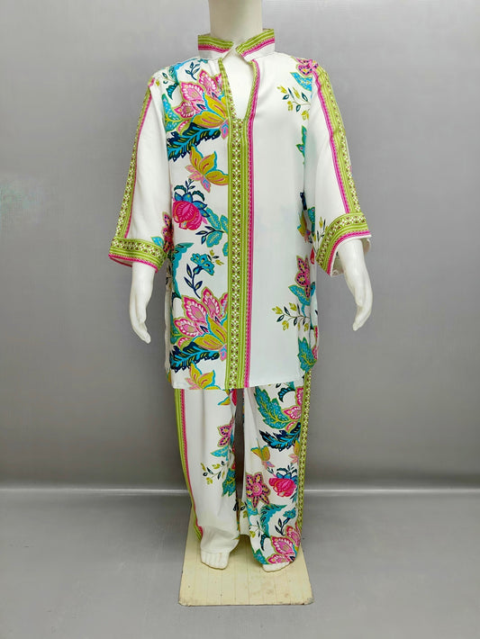 Trendy Turkish Rayon Co-ord Set for Girls (3–13 Years)