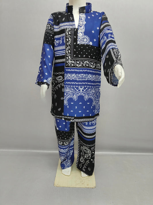 Royal Turkish Cord Co-Ord Set for Girls – Heavy Reyon Edition